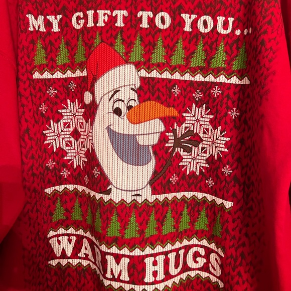!!SOLD!! Red XL Olaf Holiday Sweater - Picture 2 of 6